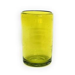  / Juego de 6 vasos grandes color amarillos